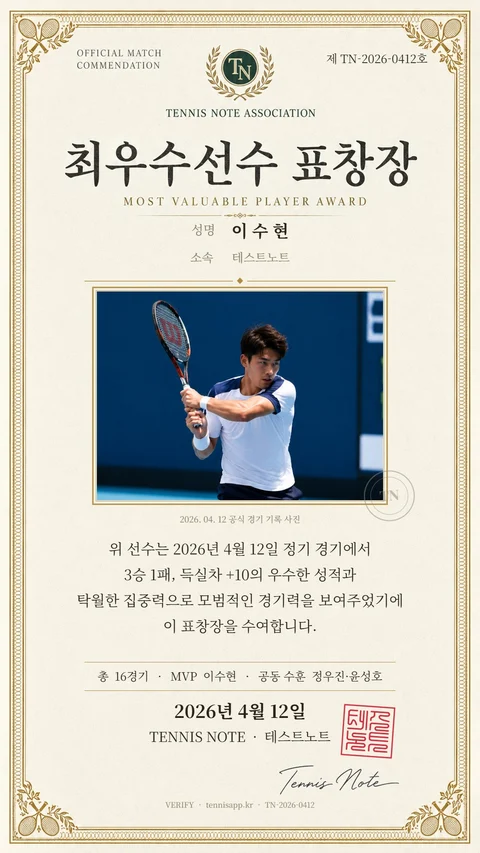 표창장 인증샷